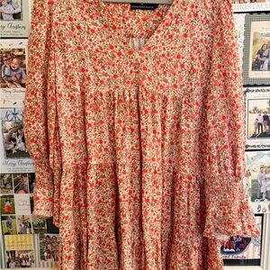 Tuckernuck Pomander Place Savannah Floral Kenzo Mini Dress (Large)